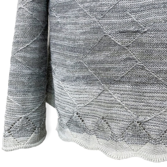 Knox Rose Grayscale Ombré Open Front Waterfall Knit Cardigan Target - Picture 6 of 8